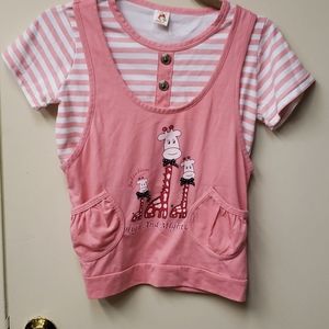 Pink girl blouse